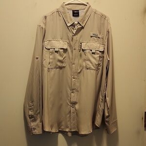 Pudolla Long Sleeve Outdoor Fishing Shirt Hiking small